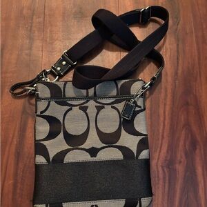 Coach Black and Gray Crossbody Bag